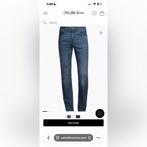 7 For All Mankind Dark Blue Slim Jeans